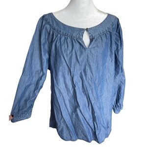 Land’s End faux denim tunic top 16